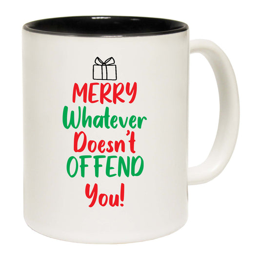 The Christmas Hub - Christmas Xmas Merry Whatever Doesnt Offend You - Funny Coffee Mug