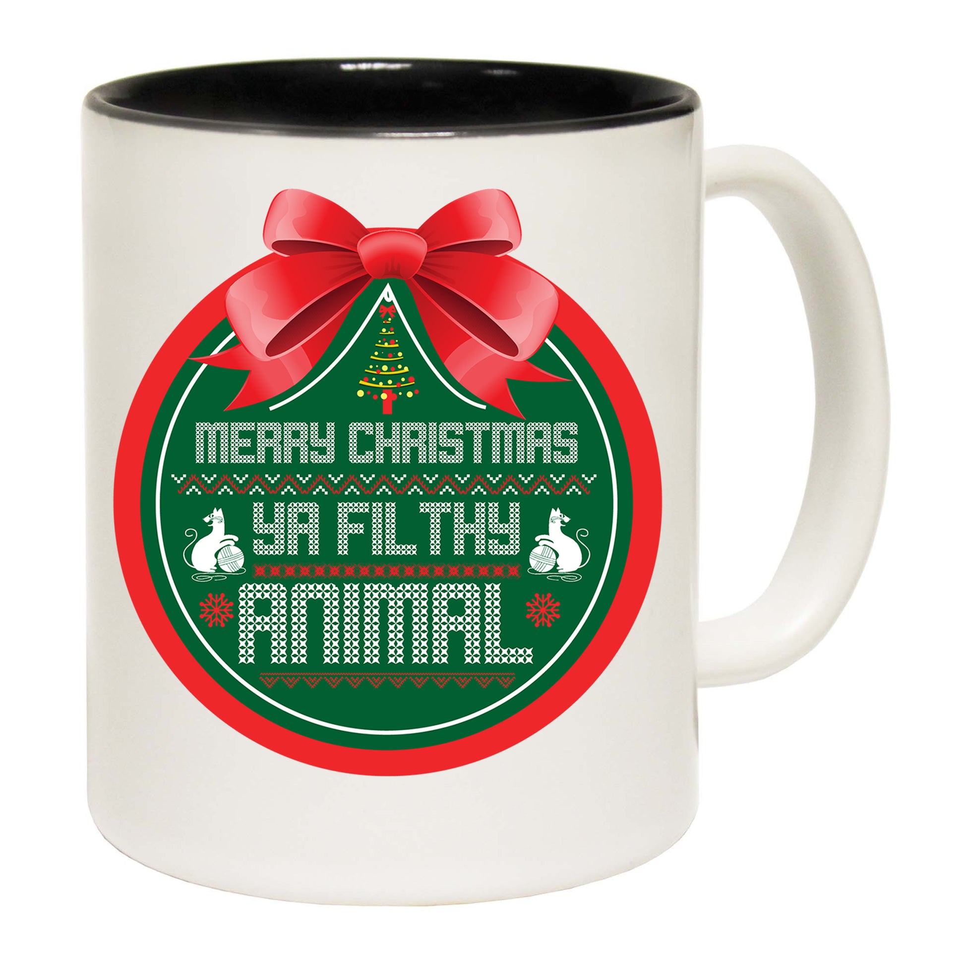 Merry Christmas Ya Filthy Animal Bauble - Funny Coffee Mug