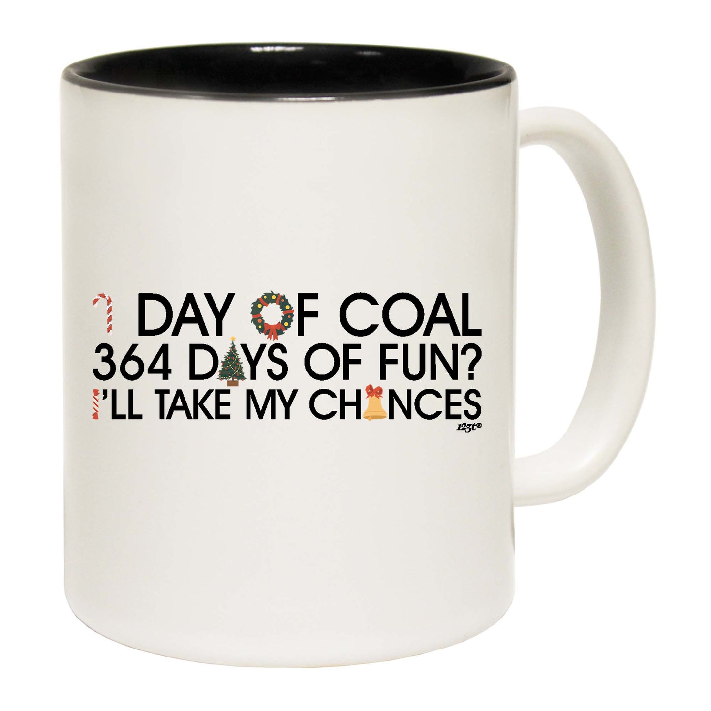 The Christmas Hub - 1 Day Of Coal Christmas - Funny Coffee Mug