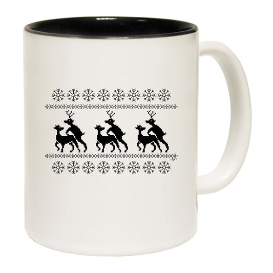 The Christmas Hub - Christmas Reindeer Humping Jumper - Funny Coffee Mug