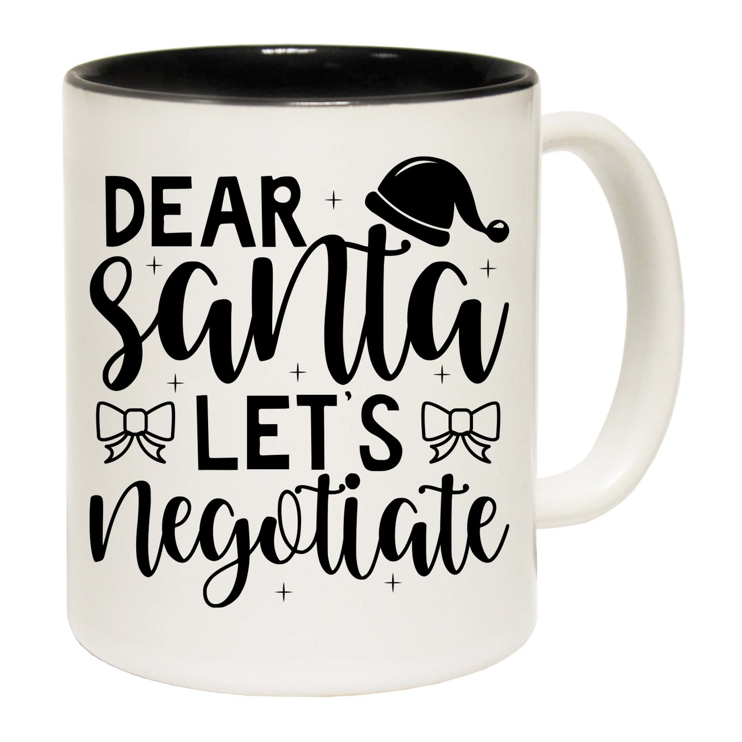 Christmas Dear Santa Lets Neotiate - Funny Coffee Mug