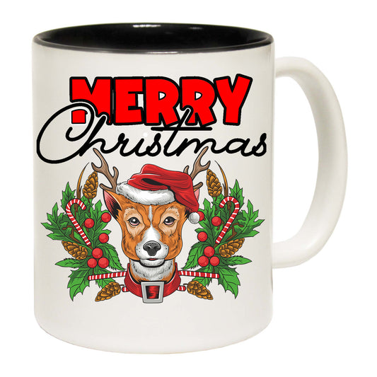 Reindog Reindeer Dog Christmas Xmas Santa - Funny Coffee Mug