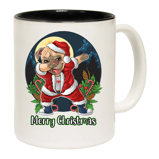 Merry Christmas Xmas Pug Dog Dabbing - Funny Coffee Mug