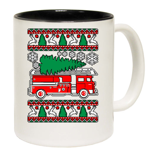 The Christmas Hub - Fire Fighter Engine Christmas Xmas - Funny Coffee Mug