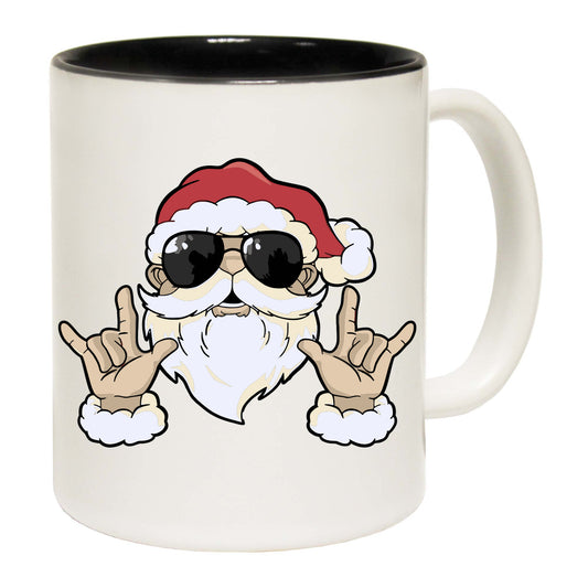 Chrismas Rock Santa - Funny Coffee Mug