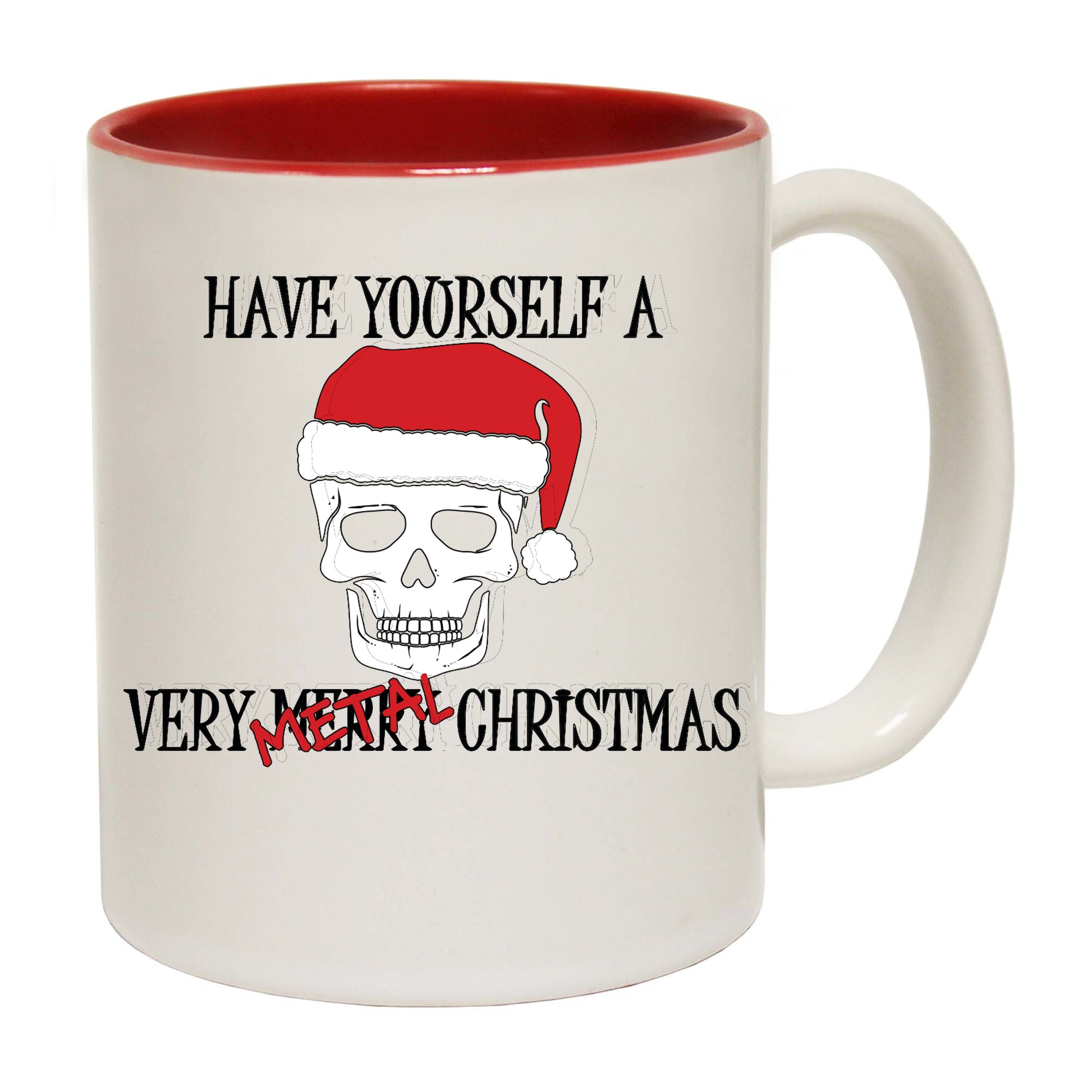 The Christmas Hub - Metal Christmas - Funny Coffee Mug