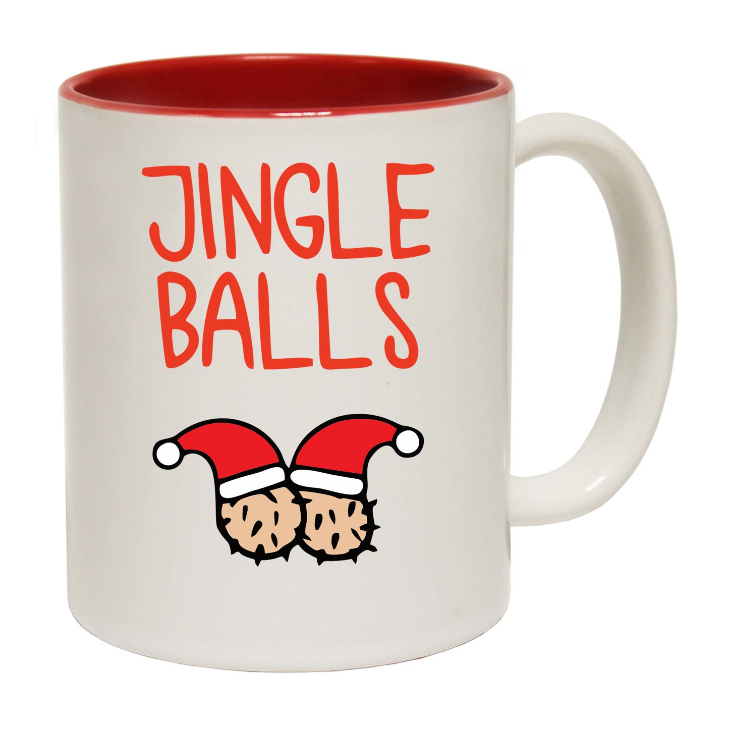 The Christmas Hub - Christmas Xmas Jingle Balls - Funny Coffee Mug
