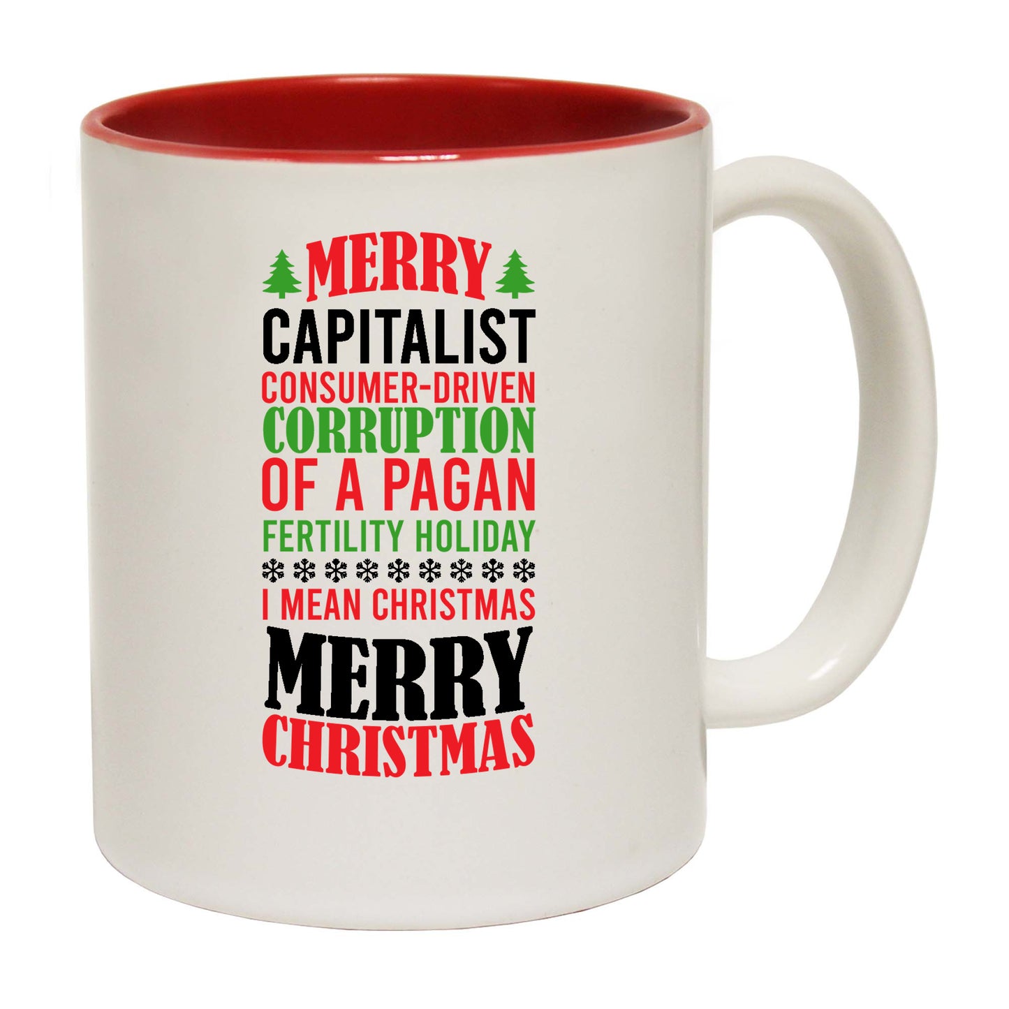 The Christmas Hub - Christmas Xmas Merry Capitalist Consumer Driven Corruption - Funny Coffee Mug