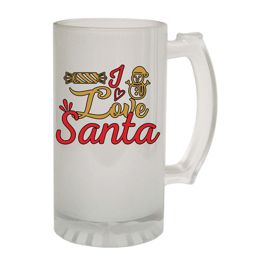 I Love Santa Christmas Xmas - Funny Beer Stein
